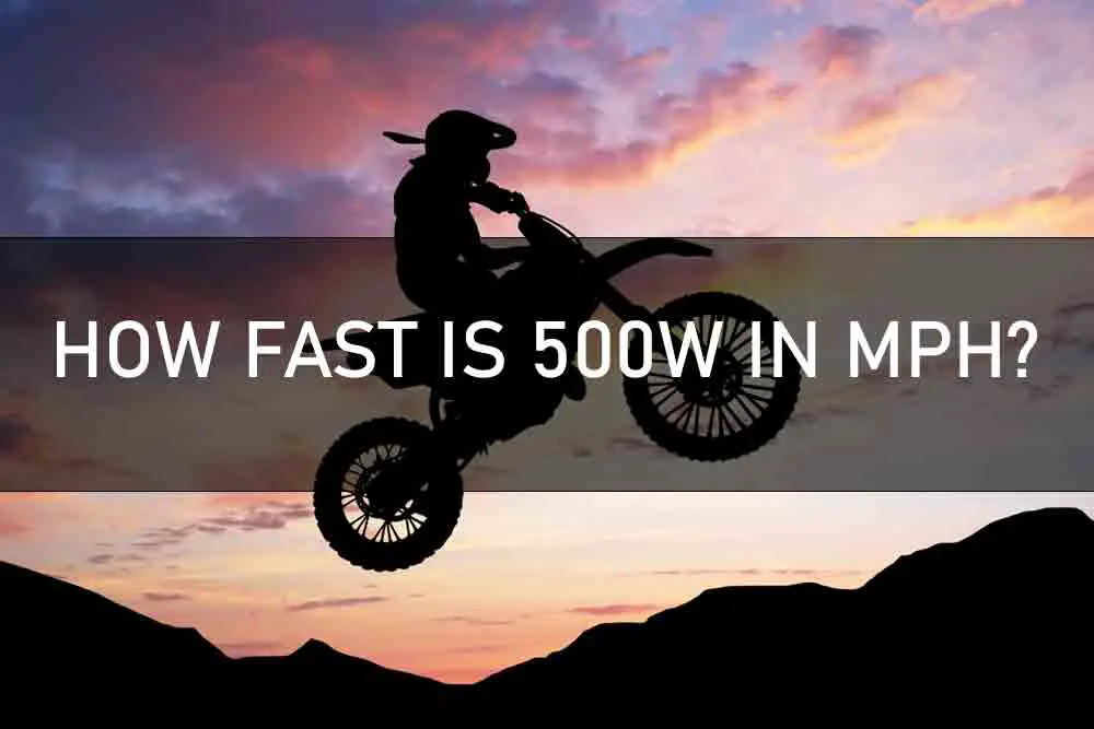 How fast is 500w in mph?